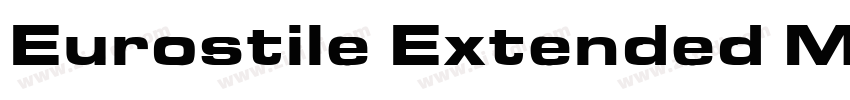 Eurostile Extended M字体转换